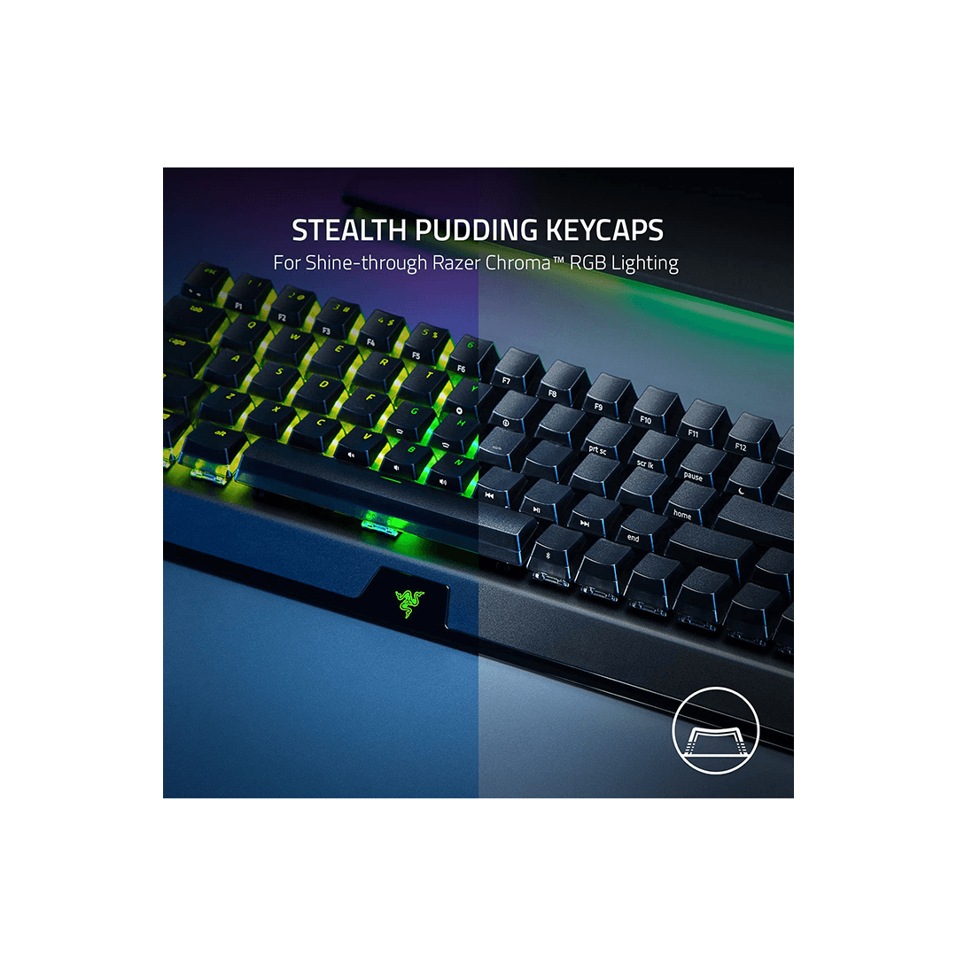 Razer Blackwidow V3 Mini Hyperspeed - Phantom Edition - Yellow Switch in Qatar Razer Blackwidow V3 Mini Hyperspeed - Phantom Edition - Yellow Switch in Qatar